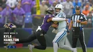 Kyle Hamilton breaks Ravens Record with 3 Sacks in the First Half!