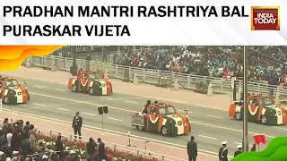 74th Republic Day 2023: Pradhan Mantri Rashtriya Bal Puraskar Winners On Kartavya Path
