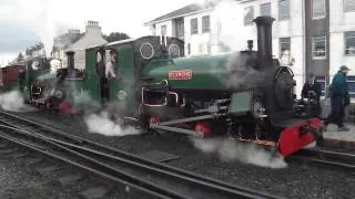 Blanche and linda leave Porthmadog