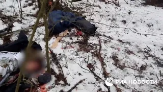 🇷🇺🇺🇦 Operational video of the FSB.Destroyed Ukrainian DRG trying to break into the Bryansk region