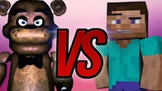 СУПЕР РЭП БИТВА׃ 5Ночей с Фредди VS Майнкрафт FNAF VS Minecraft