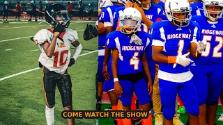 RIDGEWAY MIDDLE VS MT. PISGAH THIS QB WEIGHT 80 POUNDS BUT HE CAN FLY THIS IS A MUST SEE!