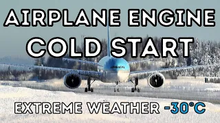 AIRPLANE ENGINE COLD START COLLECTION | EXTREME TEMPERATURES | SMOKE&SOUND | AUTOBLVD