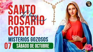 Santo Rosario corto de hoy Sábado 07 de Octubre 2023🌼 Misterios Gozosos🌼Oración Católica Oficial