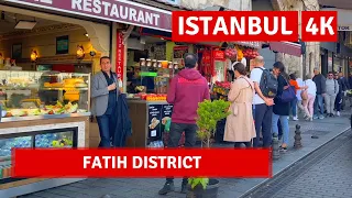 Fatih Istanbul 2022 1 November Walking Tour|4k UHD 60fps