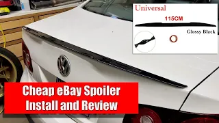 Cheap eBay Spoiler Install and Review