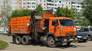 Мусоровоз МКМ-4704-01 на шасси КамАЗ-65115-62 (У 304 ТУ 22) / KAMAZ garbage truck.