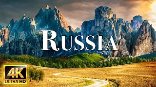 FLYING OVER RUSSIA 4K Video UHD - Soothing Music Along With Scenic Relaxation Film To Chill At Home