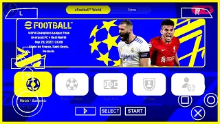 eFootball PES 2023 Android CV1.0 New Kits, Faces & Full Latest Transfer Best Graphics