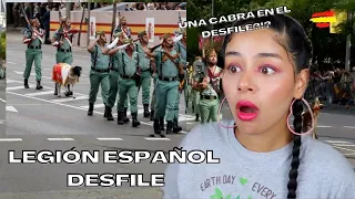 DESFILE de la LEGIÓN ESPAÑOLA - REACCIONANDO POR PRIMERA VEZ | Fiesta Nacional España