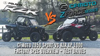 Z950 Sport vs RZR XP 1000 | Factory Spec Overview + Test Drives