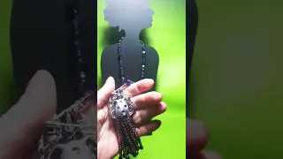 Collier/broche/ pendentif (Améthyste, Jade) Колье из брошки/подвеска(аметист, жад)