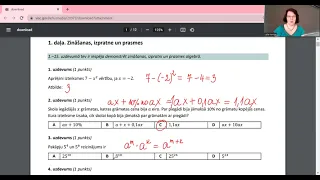 Gatavošanās 9.klases matemātikas eksāmenam (1.daļas 1.- 26.uzd.)