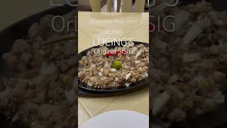 The original Aling Lucing’s Sisig. Are you hungry? What to eat at Pampanga?