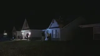 Tornado touches down in Clark County, Indiana, damages homes