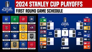 🔴 2024 STANLEY CUP PLAYOFFS: First Round Games Schedule | NHL 2023-2024