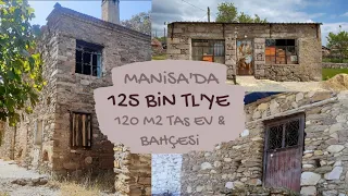 MANİSA'DA 125 BİN TL'YE 120 M2 TAŞ EV & BAHÇESİ 🏡 Uygun Fiyatlı Müstakil Evler ve Araziler