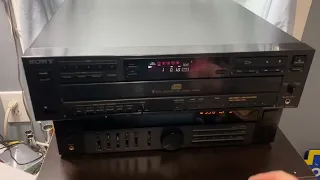 Sony CDP-C615 CD Changer Demo