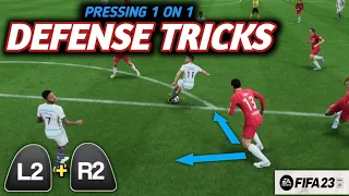 The DEFENSE trick to deal with OPPONENTS who spam SKILL MOVES on FIFA 23_Defense tutorial