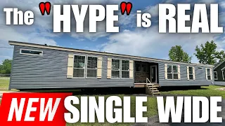 Been HEARING about this NEW "BAD" single wide mobile home! Let's tour it! Prefab House Tour