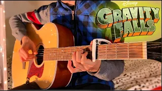 Gravity Falls - Main Theme (Fingerstyle Acoustic Guitar Cover) With Tabs