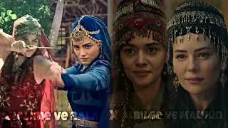 Halime ve Bala X Ilbilge ve Malhun || Similar Scenes || Nimra.Edits