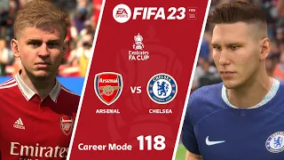 FIFA 23 Chelsea vs Arsenal | Emirates FA Cup | FIFA 23 Career Mode | FIFA 23 PC Gameplay