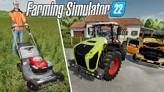 24 HOURS with $0,00 on a Flat Map  ... ep. 1🚜Farming Simulator 22