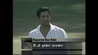 Wasim Akram and Waqar Younis Tie Down Indian Openers. Ball By Ball. Sahara Cup 1996 4th ODI