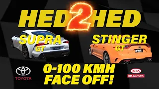 Toyota Supra GT Vs Kia Stinger GT Under 5s 0 100 Kmh FACE OFF!