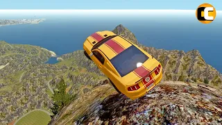 GTA 4 Cliff Drops Crashes with Real Cars mods #59 | Odycrash