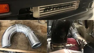 Honda CRX Si Go-Autoworks GTC400 Intercooler & DIY Intercooler Piping Part 35