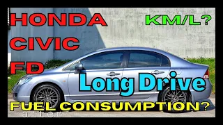 Honda Civic FD - Malakas ba sa gas? Fuel Consumption Highway Drive Review (TAGALOG)