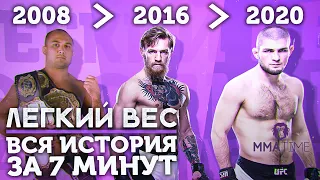 🐵 ИСТОРИЯ ЛЕГКОГО ВЕСА ЮФС | Все Чемпионы До 70 кг