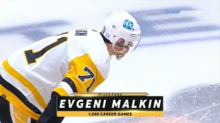 Evgeni Malkin in his 1000th career game. November 20, 2022