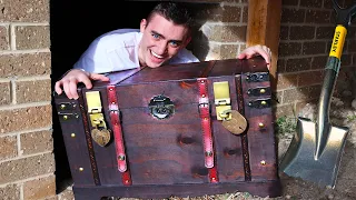 What’s Inside This Treasure Chest we Found under our House!!?? (RARE!!!)