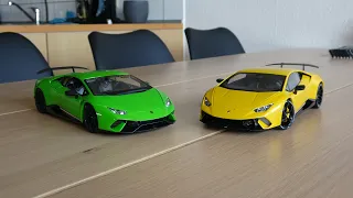 Lamborghini Huracan Performante model cars 1:18 AutoArt vs Maistro