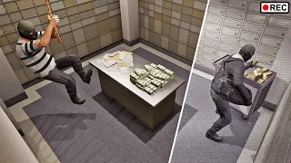 قراند 5 : أكبر عملية سرقة بنك في تاريخ سان أندرياس | GTA V Big bank Heist