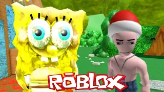 Украл Крабсбургер У Губки Боба в ROBLOX!!! | Hungry SpongeBob