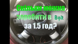 Скільки я заробив за 1,5 год. в таксі? Болт таксі Івано-Франківськ.