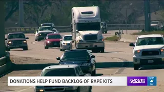 Donations help fund backlog of rape kits