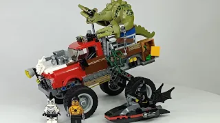 Lego Batman movie 70907 Killer Croc Tail-Gator Speed Build Review ASMR