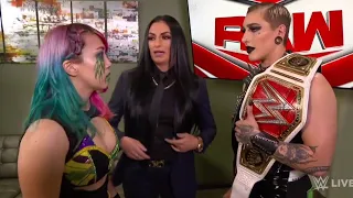 Sonya Deville, Rhea Ripley & Asuka Backstage