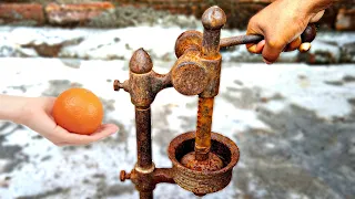 Rusty Hand Press Juicer Restoration