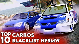 TOP 10 CARROS DA BLACKLIST NFS MOST WANTED 2005