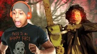 LEATHERFACE WANTS MY CHEEKS!! RUN!!! [3 HORROR GAMES]