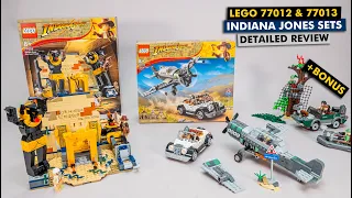 LEGO Indiana Jones 77012 Fighter Plane Chase & 77013 Escape from the lost Tomb detailed review