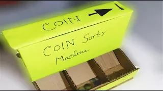 DIY Coin Sorting Machine from Cardboard | Easy | How to make | DIY