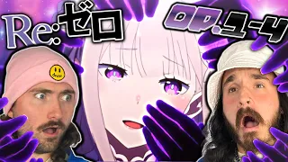 Re:Zero ALL OPENINGS  1-4 REACTION