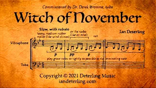 Witch of November (vibraphone and tuba)